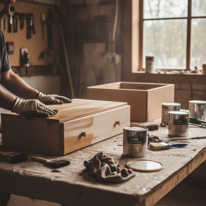 Furniture Staining detail