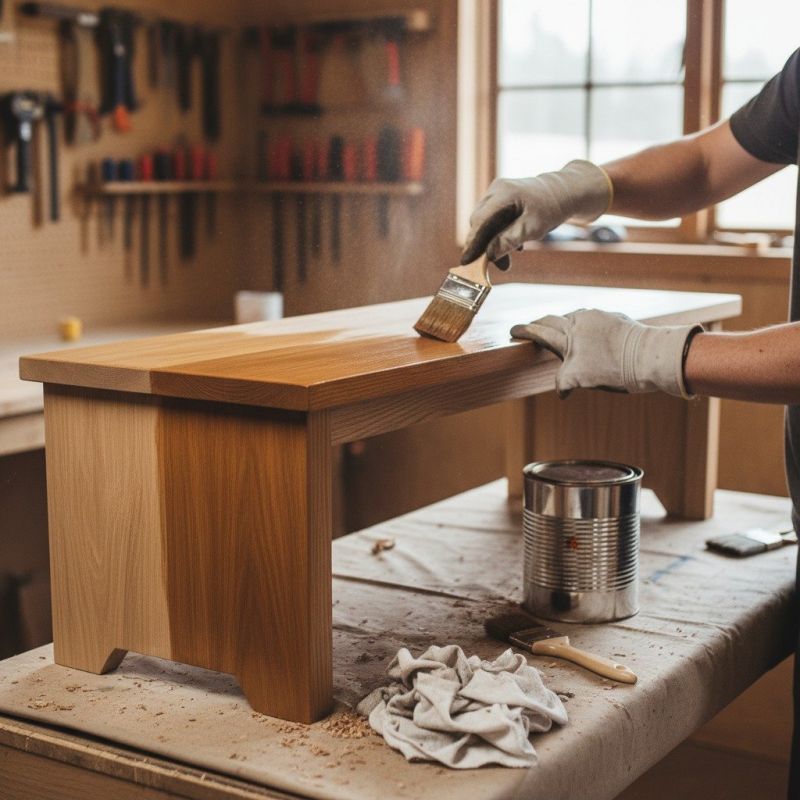 Furniture Staining detail